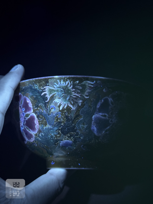 清康熙 御制黄地珐琅彩缠枝花卉纹盌 - 图23
